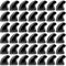 100pcs Black Cat Nail Caps - Kitten Nail Caps with Adhesives and Applicators, Large Pet Tips