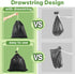 100 5-8 Portable Toilet Bags, Biodegradable with Drawstring & Lemon Scent, for Gallon Bucket Seat for Outdoor Camping