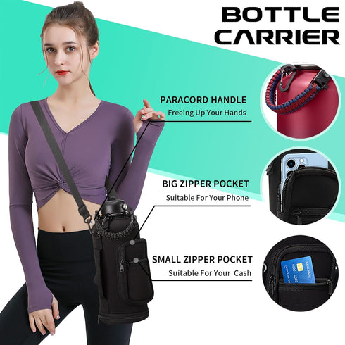 87 oz 48h Cold-24h Insulated Water Bottle with Straw - Stainless Steel Sports Water Bottle, Double Wall Thermo Mug
