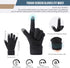 Winter Beanie Hat, Neck Warmer, Touchscreen Gloves Set, Fleece Knitted Caps, Circle Loop Scarf for Men Women