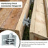 Stationary Dock Connector Hinge Kit, Galvanized Floating Dock Hinge Kit with 1/4" Thickness Hardware Dock Brackets,