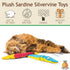Silvervine Sardine 2-Pack Organic Catnip Substitute Toys for Cats & Kittens, 100% All-Natural