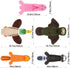 FIREOR Dog Squeak Toys - No Stuffing Plush Crinkle Water Bottle Chew Toy for Small, Medium, Large Breeds