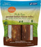 Canine Naturals Peanut Butter Chew Dog Treats - 100% Rawhide Free, All-Natural, 2 Pack of 4 Inch Rolls for Dogs 20-50lb