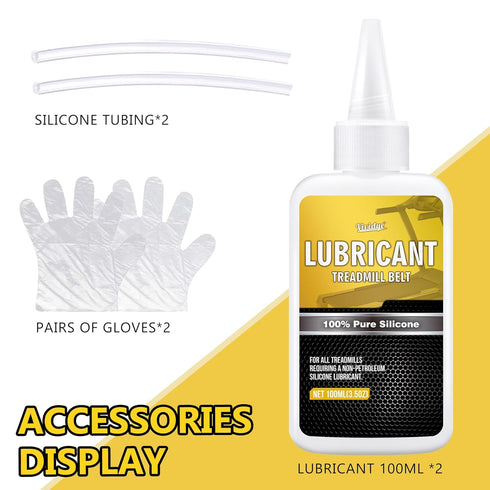 Vividye 100% 7oz/200ml Pure Silicone Treadmill Lube - Treadmill Lubricant for Belt - Premium Silicone Oil