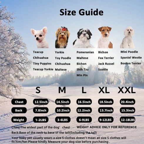 Waterproof Pet Clothes for Dog, Winter Warm Jacket Coat, Hooded Jumpsuit Snowsuit (L, Black)