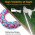 2FT to 10FT Reflective Dog Leash - Strong Nylon Rope Braided Training Leash for Extra Large Medium Dogs (Pink, 6 Foot)
