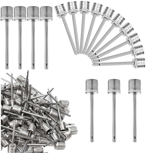 Air Pump Needle,50Pcs FMMTHQ Dual-Port Basketball Inflation Needles,Inflate Pump Needle Adaptor for