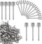 Air Pump Needle,50Pcs FMMTHQ Dual-Port Basketball Inflation Needles,Inflate Pump Needle Adaptor for