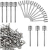 Air Pump Needle,50Pcs FMMTHQ Dual-Port Basketball Inflation Needles,Inflate Pump Needle Adaptor for
