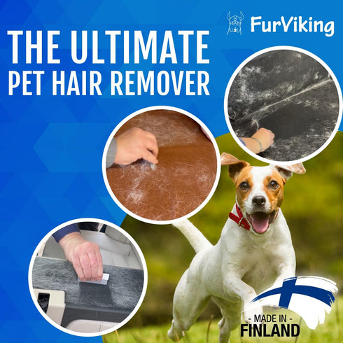 Pet Hair Remover - Dog Fur Remover Tool, Light & Compact Cat Hair Remover for Car, Couch, Carpet
