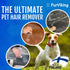 Pet Hair Remover - Dog Fur Remover Tool, Light & Compact Cat Hair Remover for Car, Couch, Carpet