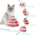 3-Level UPSKY Cat Toy Roller Turntable Cat Toy Balls with Six Colorful Balls Interactive Kitten Fun Mental Physical