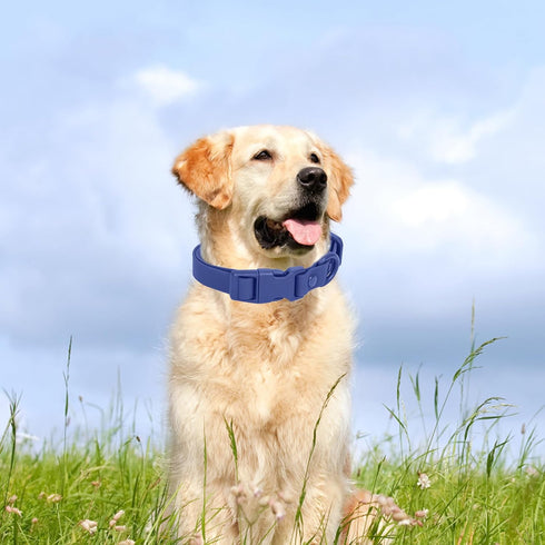 Waterproof Dog Collar, Soft Rubber Adjustable Pet Collars for Small Medium Large Dogs