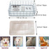 JSLZF Hammock Rat Bed, Cage Platform Accessories, Metal Ferret with Mat, Chew Proof Hanging Squirrel Ledge, Small