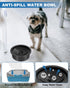 No Spill Water Bowl for Dogs, Slow Drinking Dog Water Dish No Spilling, Messy Splash or Drip, Fits into Elevated Pet Feeder, 30oz Slobber Stopper Water Dispenser