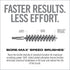 Real Avid Bore-Max Bore Brush, Bronze Gun Brush for Fast Gun Cleaning, Nickel Plated Barrel Brush