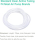 15 Feet Airline Tubing Standard Aquarium Air Pump Accessories with Air Stone Disc, Check Valves, Suction Cups and Connectors for Nano Air Pumps Small Buckets and Fish Tank