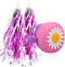 U-LIAN Kids Streamers and Bike Bell for Girls, 1 Pack Flower Bicycle Bell with 2 Pack Handlebar Streamers
