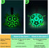 Light Up Dog Ball, Interactive Glow in The Dark Soccer Ball, Tug Water Toy for Small & Medium Dogs, Puppy Gifts (6 Inch)