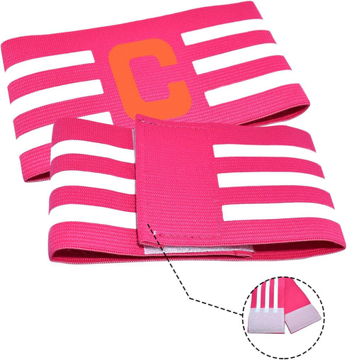 Sports Captain C Arm Band for Team Training, Adjustable Unisex Soccer Captain Armband for Youth & Adult