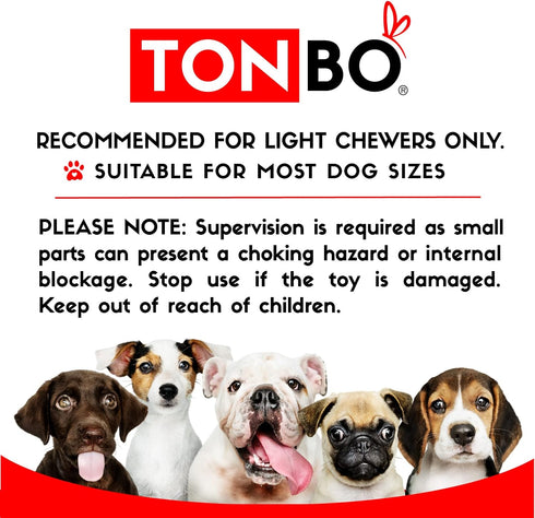 TONBO Cute Food Plush Dog Toys - Boba Time Combo