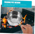 1set Happyyami Outdoor Cooking Pot Stainless Steel Cookware for Camping Hiking and Picnics Lightweight Easy to Clean