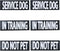 6-Pack Service Dog Patches, Removable Do Not Pet Patch for Harness Vest or Collar, In Training Patches with Hook and