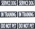 6-Pack Service Dog Patches, Removable Do Not Pet Patch for Harness Vest or Collar, In Training Patches with Hook and