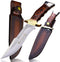 WPKOPYA DeHong-78 Hunting Knife, Tactical Fixed Blade Knife with Sheath