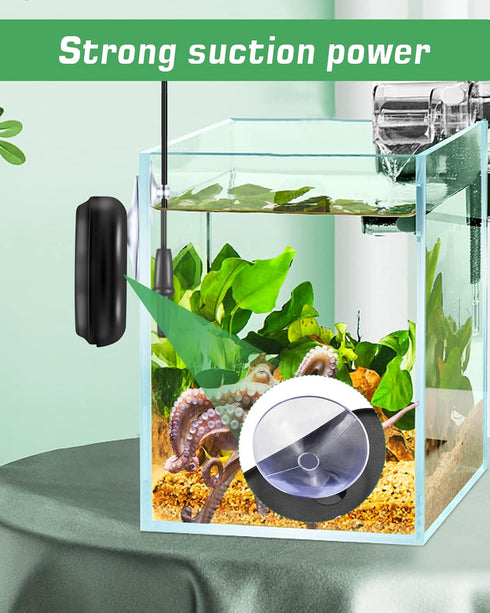 ZACRO 2 Pack Digital Aquarium Thermometer, Fish Tank Water Thermometer with Large LCD Display