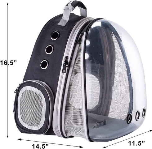 Front Expandable Cat Backpack Carrier, Space Capsule Bubble Window for Large Cats & Small Puppies, Up to 20 lbs