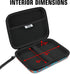 USA GEAR Golf Launch Monitor Case - Hard Case with Scratch Resistant Interior, Water Resistant Exterior, Compatible