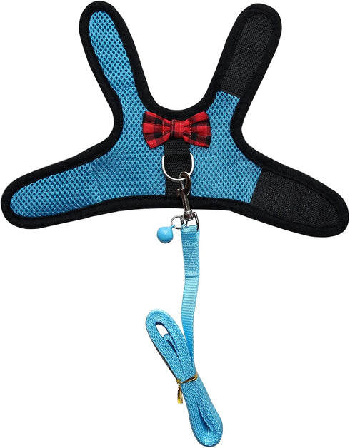 Rypet Ferret Harness and Leash, Soft Mesh Small Pet Harness with Safe Bell for Guinea Pig & Hamster