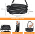 MOSISO Bike Rack Bag, Waterproof Bicycle Trunk Bag, 14L EVA Mountain Bike Rear Seat Bag with Shoulder Strap, Black