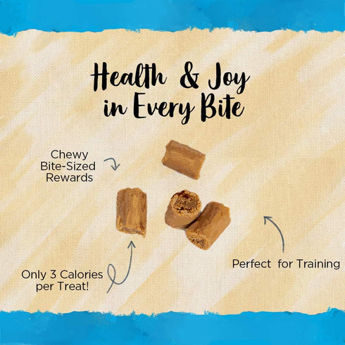 Blue Dog Bakery Natural Dog Treats, Low Calorie Chicken & Cheese Flavor, Perfect Trainers, 6oz, 8 Count