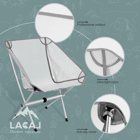 G2 GO2GETHER (1, Ultra-Light Folding Camping Chair, All-Aluminum Frame, Surper Breathable Fabric, Easy to Carry