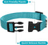 9 Pieces Adjustable Dog Collar for Medium Dogs, Soft Nylon with Quick Release Buckle, Retro Colors