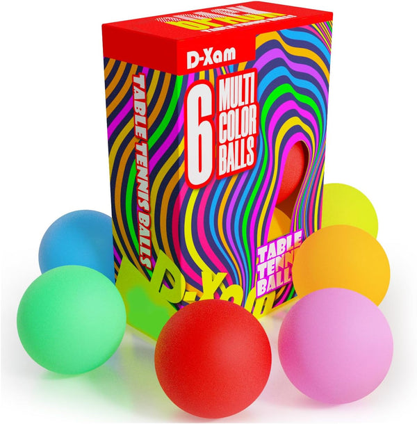 D-Xam Multi Color, Orange or White Ping Pong Balls Table Tennis Ball for