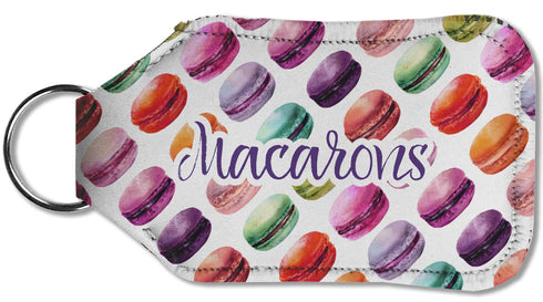 Custom Small Macarons Hand Sanitizer & Keychain Holder