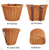 Kids Hand-Woven Multi-Color Bicycle Basket, Front Bike Basket for Boys and Girls
