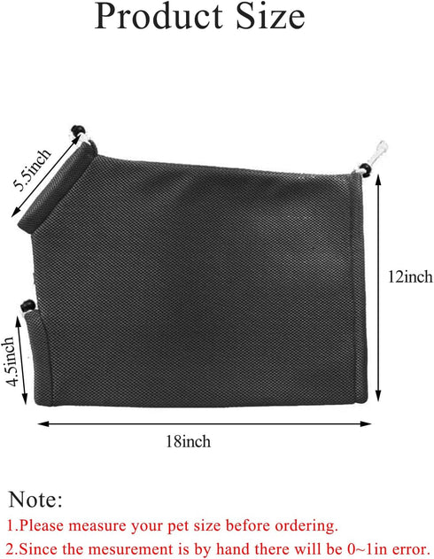ASOCEA Cat Bathing Bag - Adjustable Grooming Mesh Bag for Bathing, Nail Trimming, Anti-Bite & Anti-Scratch