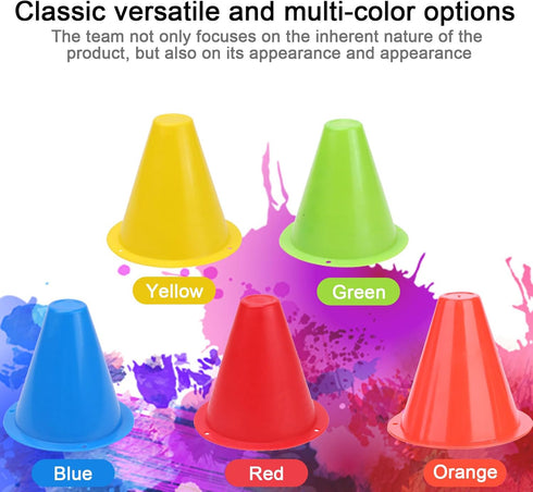 Soccer Training Cone, 10pcs Soccer Cones, Training Sports Football Equipment Barriers, Plastic Marker Holder for