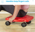 hand2mind Red Indoor Scooter Board with Handles, Sit Down Floor Scooter, Gym Activities for Kids, Indoor Sport Recess