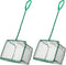 Pawfly Aquarium Fish Net with Braided Metal Handle, Square Soft Mesh Cleaning Net for Fish Tanks