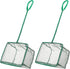Pawfly Aquarium Fish Net with Braided Metal Handle, Square Soft Mesh Cleaning Net for Fish Tanks