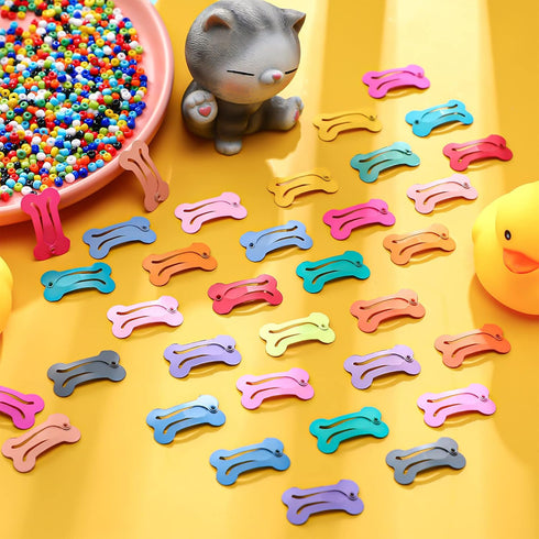 40 Pieces Hair Clips for Dogs, Cute 1 Inch Puppy Dog Barrettes, Multicolor Hair Accessories for Pet Grooming
