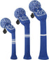 Scott Edward Golf Headcovers Set of 3 for Woods - Fits Driver (460cc), Fairway Wood & Hybrid (UT)