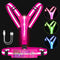 LED Reflective Running Vest - High Visibility Gear with Zipper Bag, Rechargeable Light Up for Walking, Cycling