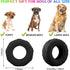 Leitee 3 Pieces Tire Dog Chew Toy, Indestructible Rubber Treat Dispenser for Small to Medium Dogs